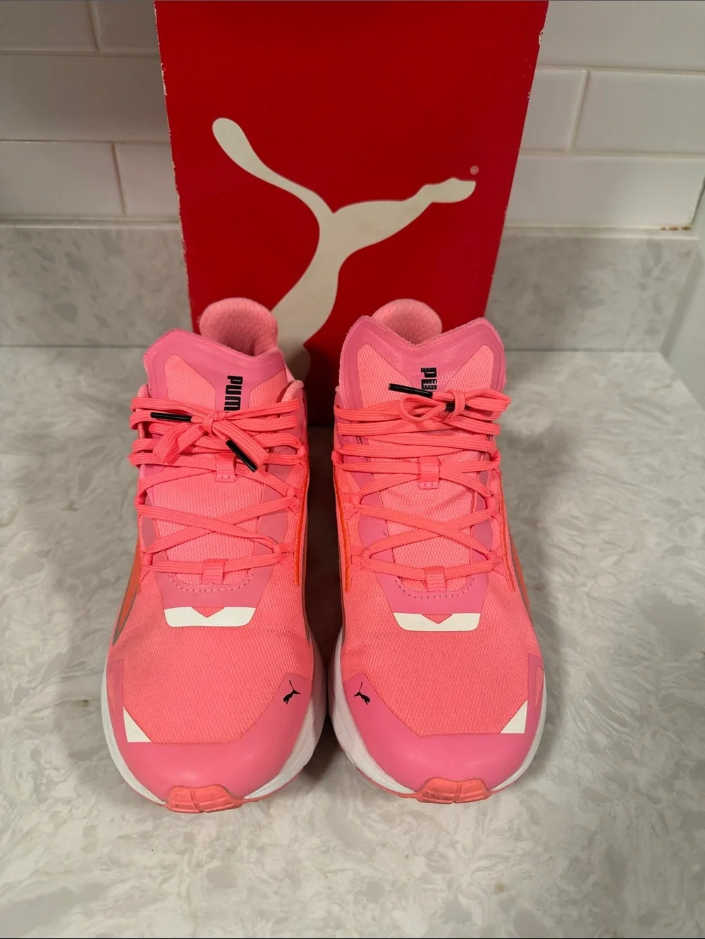 Puma Neon Pink Performance Sneakers